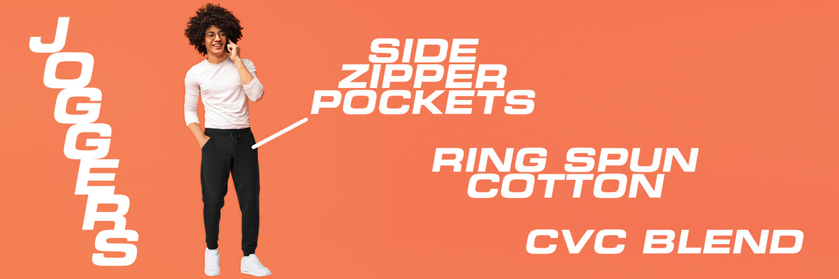 Wholesale Jogger Pants with Zipper Pockets