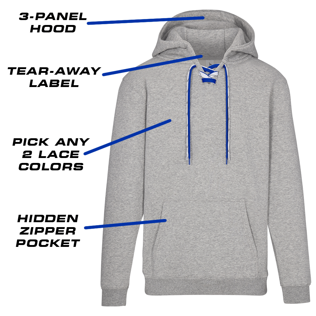 Lace up hooded deals sweatshirt