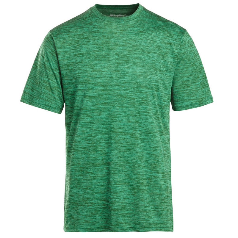 Kelly Green Tonal Blend Short Sleeve Performance Polyester T-Shirt In Play Sportswear