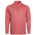 Men's 1/4 Zip Red Heather