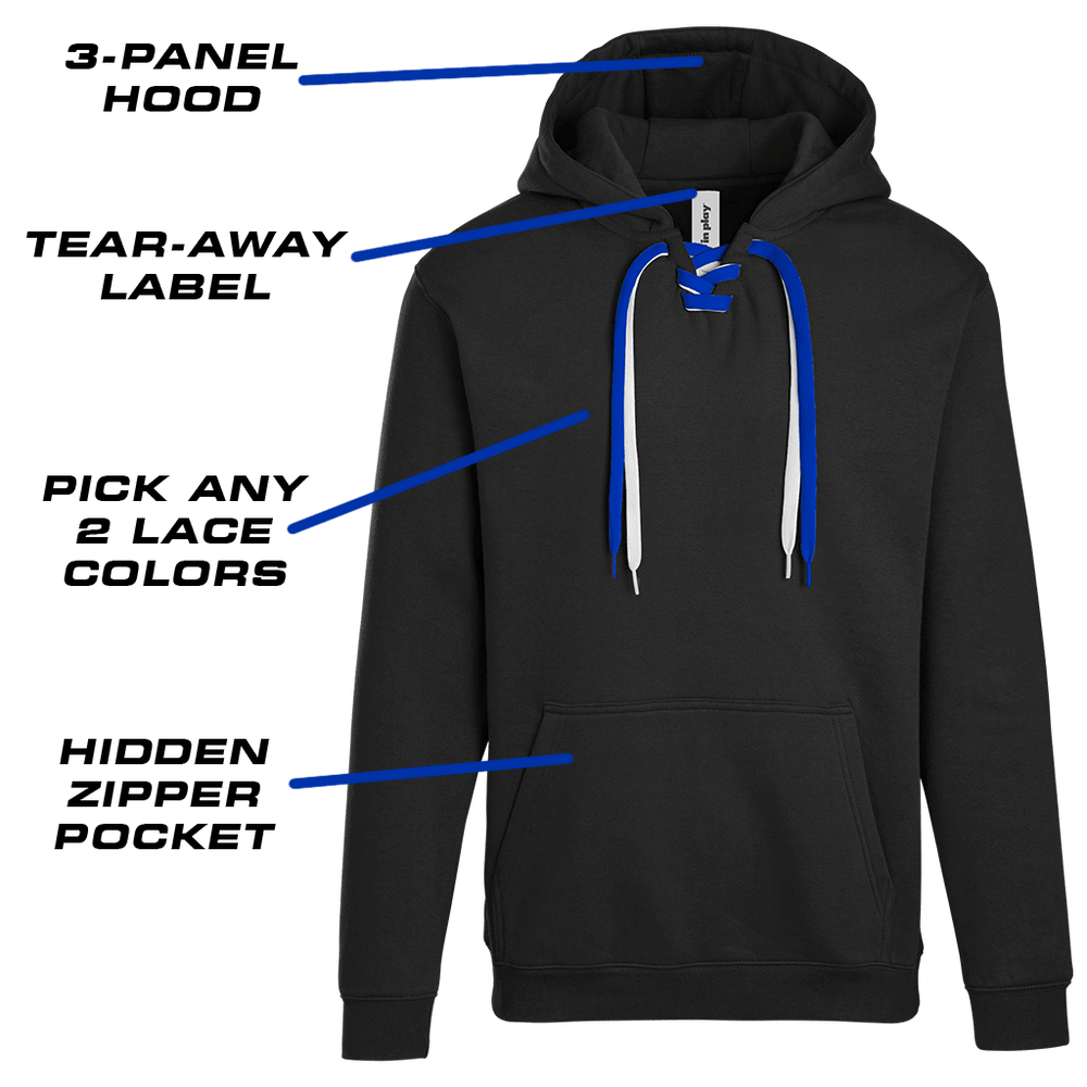 Lace up hockey sweatshirt hotsell