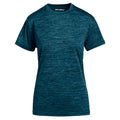 Navy Blue Ladies Tonal Blend Short Sleeve Performance Polyester T-Shirt In Play Sportswear