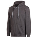 Dark Heather Grey Polyester Performance Hockey Hood Lace Up Split Lace Hood In Play Sportswear