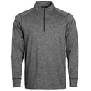 Youth 1/4 Zip Black Heather In Play Sportswear